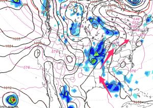 GFS model forecast